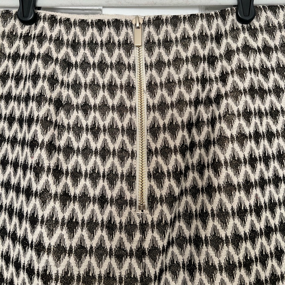 Loft Metallic Geometrical Print Skirt size 2 - Picture 5 of 8